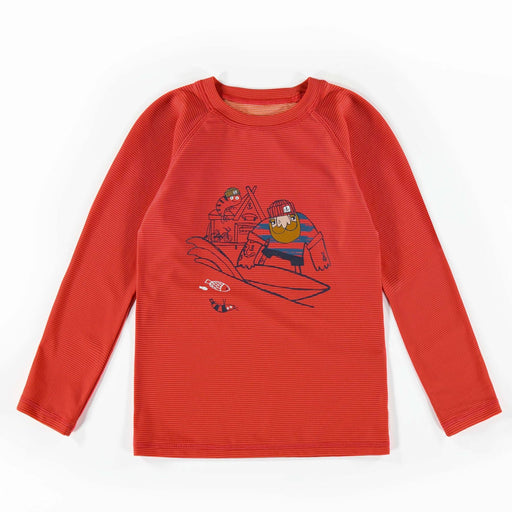 Souris Mini Long Sleeve Swim T-Shirt - Red