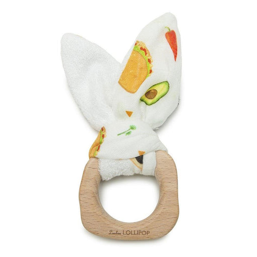 Loulou Lollipop Bunny Ear Teething Ring - Tacos
