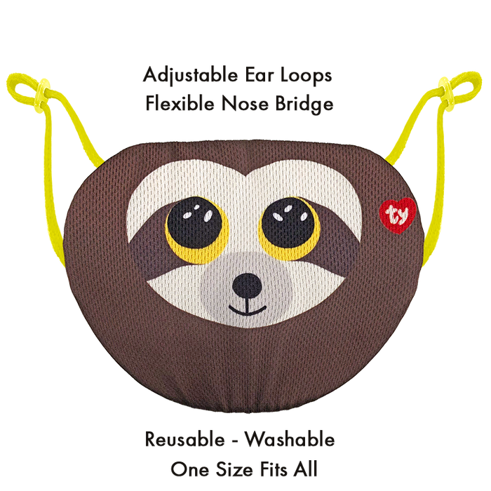 TY Beanie Bee Mask - Dangler Brown Sloth