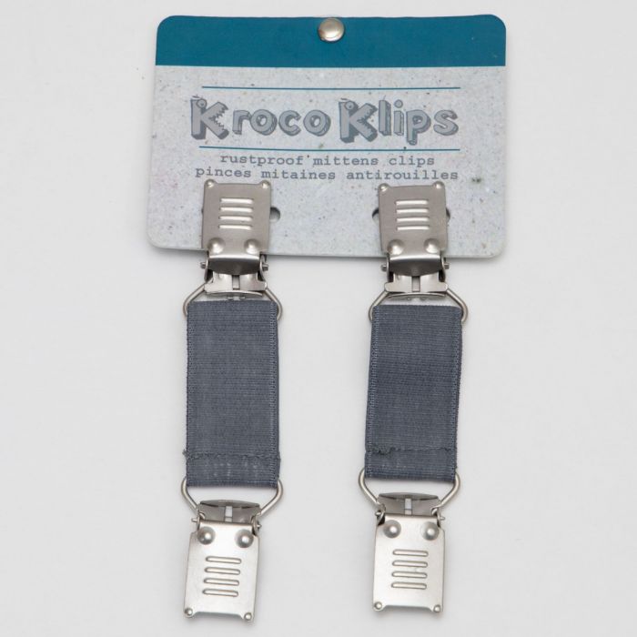 Kroco Klips Mitten Clips - Grey W0026