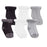 Kushies Terry Socks 6 Pack - Grey (SK676-099)