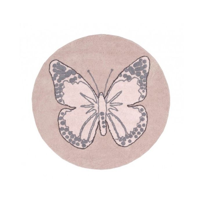 Lorena Canals Washable Rug - Butterfly Vintage Nude