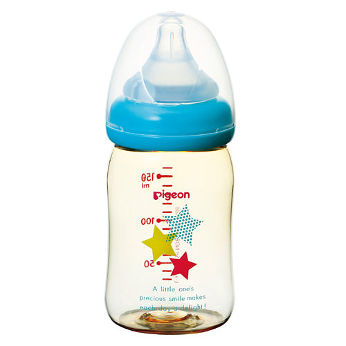 Pigeon Decorated Plastic Bottle With Silicone Nipple - Stars SS 0-3 Months 160ml 00343