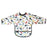 Kushies Cleanbib with Sleeves - White Airplanes