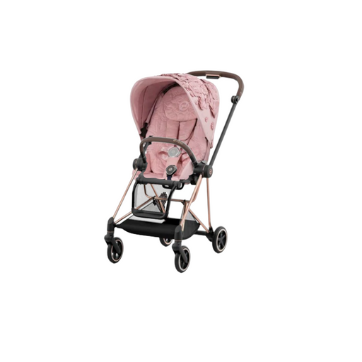 Cybex Mios3 Stroller - Rose Gold Frame w/ Simply Flowers Pink Seat