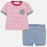 Mayoral T-shirt with Pocket and Shorts Set Cuore 1260