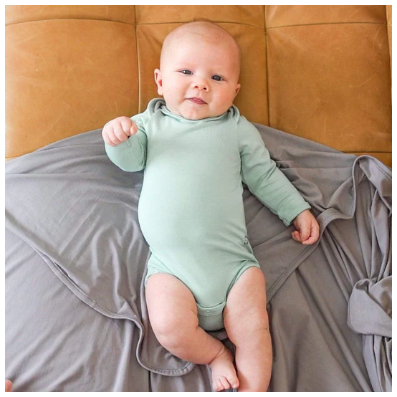 Kyte Baby Long Sleeve Bodysuit - Sage