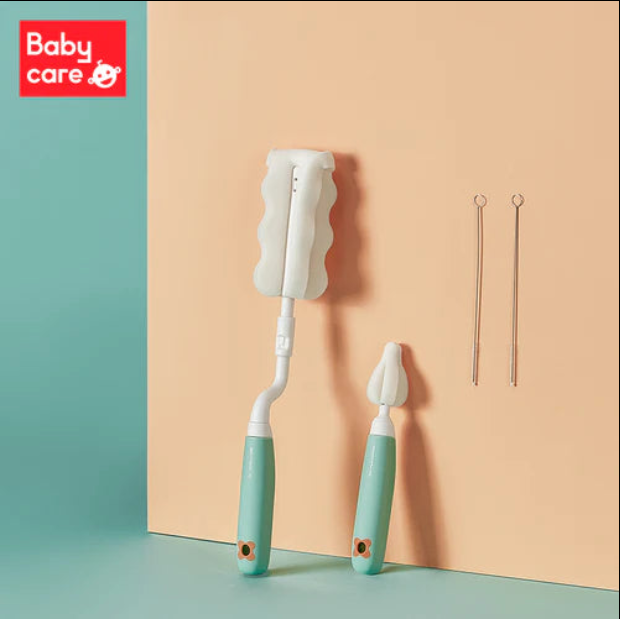 Babycare Nursing Bottle Brush Set (Sponge) - Green