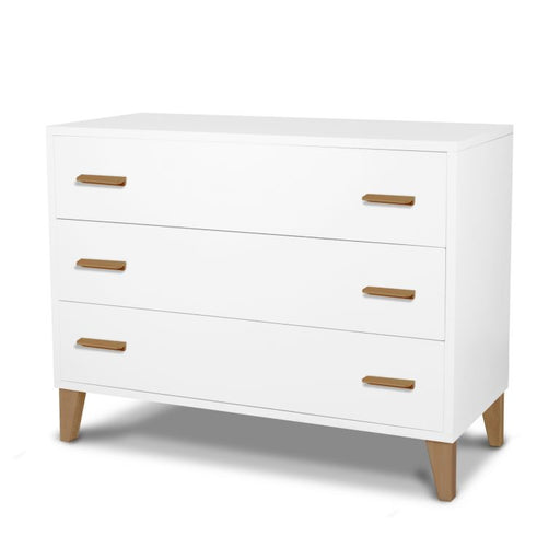 Pali Caravaggio 3 Drawer Dresser | Made in Italy - White/Walnut (MARKHAM STORE PICK-UP ONLY)