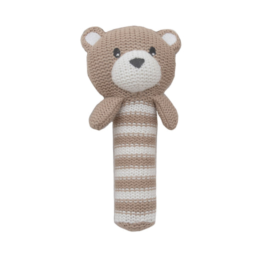 Living Textiles Huggable Knit Rattle - Bear (223177)