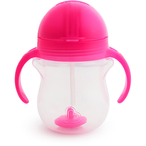 Munchkin Any Angle™ Click Lock Weighted Straw Trainer Cup 7oz - Pink (10840)