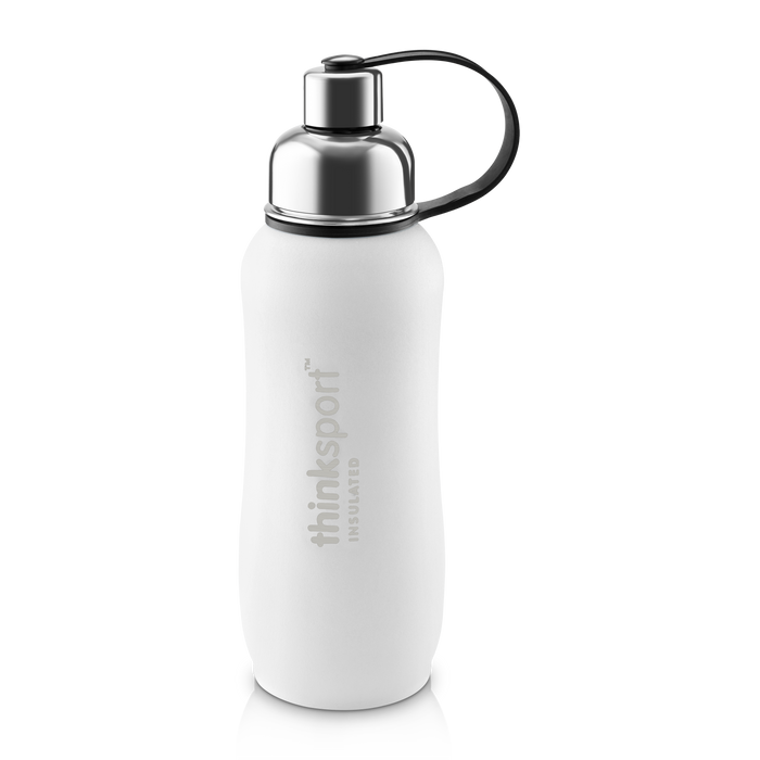 Thinksport Insulated Sports Bottle- 25oz (750ml) White