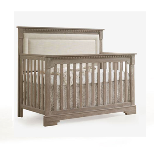 Natart Juvenile Ithaca “5-in-1” Convertible Crib with Upholstered Headboard Panel 25005P (MARKHAM INSTORE PICK-UP ONLY)