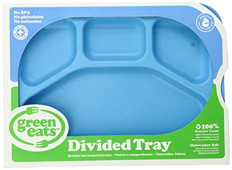 Green Eats Divided Tray - Blue