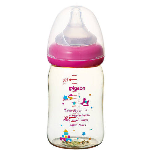 Pigeon Plastic Bottle With Silicone Nipple - "Toy Box" 0-3 Months SS 160ml 00345