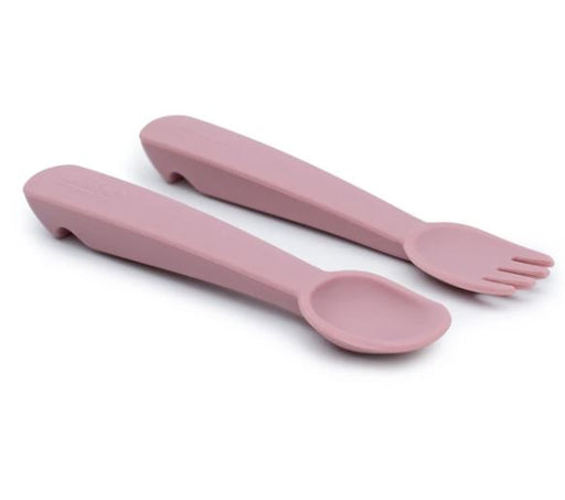 We Might Be Tiny Feedie Fork & Spoon Set Dusty Rose TIFF05