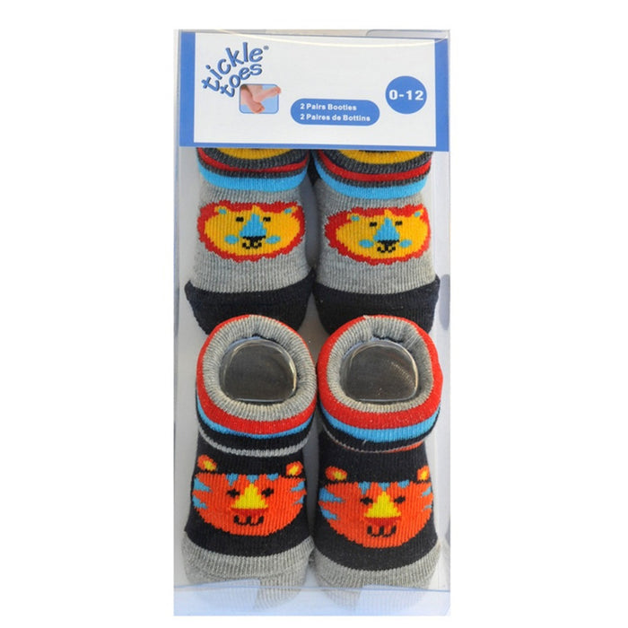 Tickle Toes Socks 2 Pairs Assorted 0-12m 5563