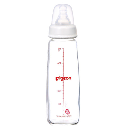 Pigeon Slim Glass Bottle With Silicone Nipple - M 240ml 00363