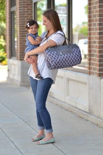 JJ Cole Parker Diaper Bag - Prairie Blossom — CanaBee Baby