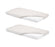 Stokke Home Bed Fitted Sheet 2pc - White/Beige Checks