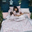 La Millou Adult XXL Blanket 200*220cm - Wild Blossom/Powder Pink