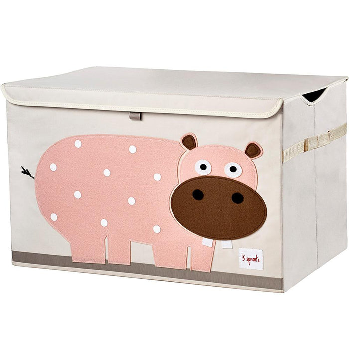 3 Sprouts Toy Chest Hippo/Pink