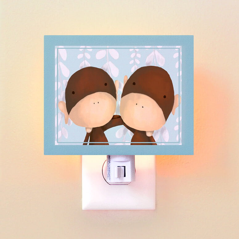 Oopsy Daisy Canvas Art Night Light - Two of a Kind