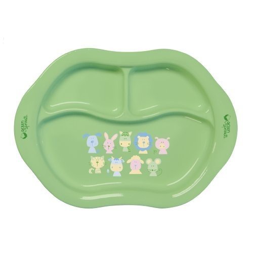 Green Sprouts Cornstarch Divided Plate 3m+