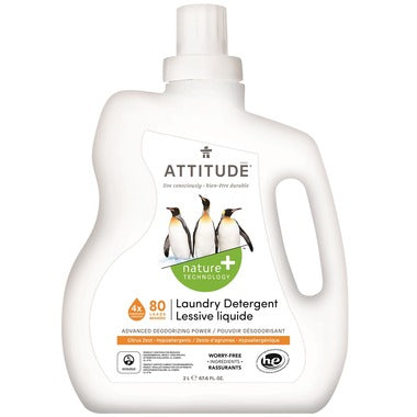 Attitude Laundry Detergent 2L(40 loads) - Citrus Zest (137306)