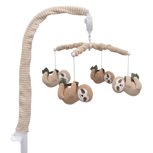 Living Textiles Knitted Musical Mobile - Rainbow Sloth