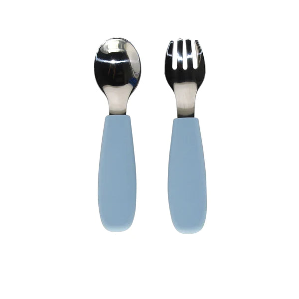Nouka Toddler Cutlery Set - Lily Blue