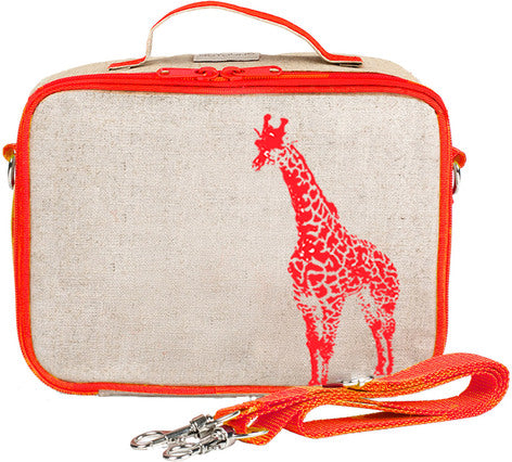 So Young Lunch Box Uncoated Neon Orange Giraffe