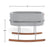 Monte Rockwell Bassinet - Chrome (QUICK SHIP EDITION - LEAD TIME USUALLY IN 2 WEEKS)