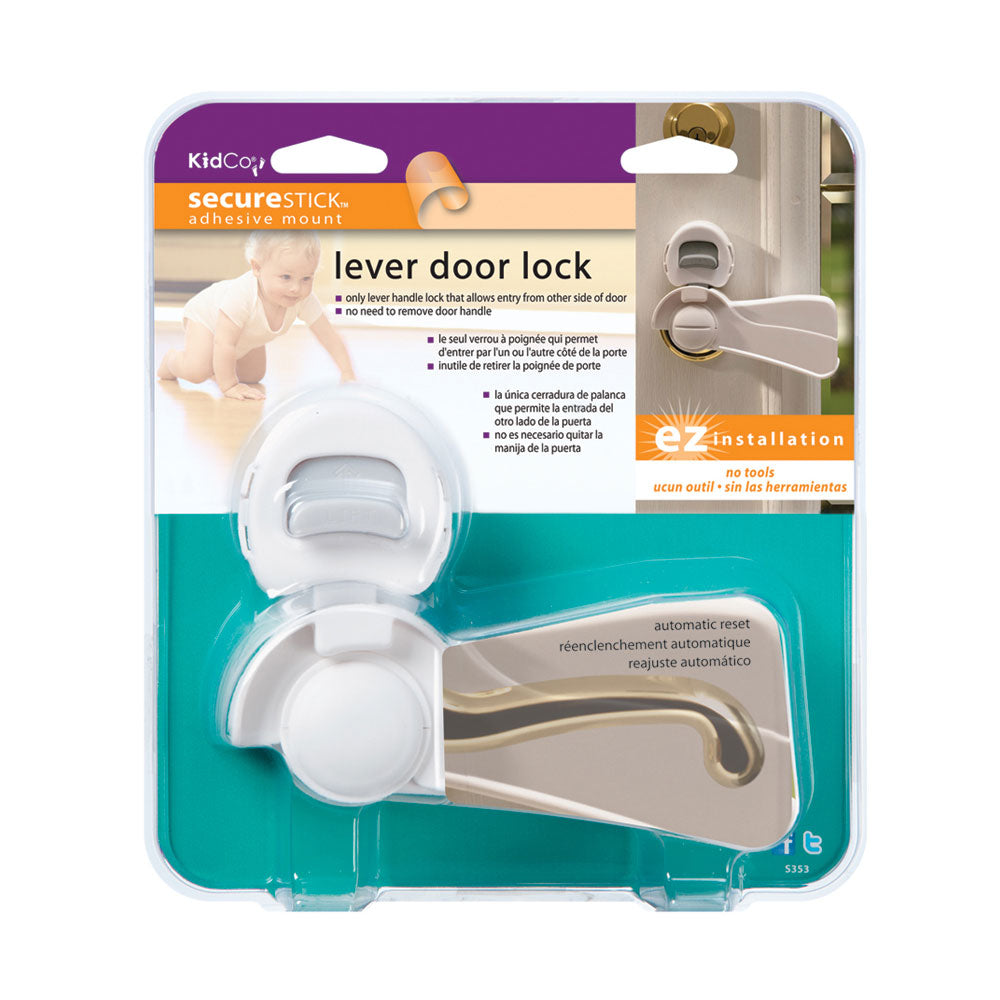Kidco Door Lever Lock - Transparent