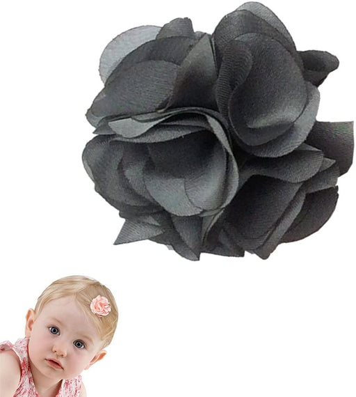 Twinklebelle Mini Latch Posh Satin Flower - Grey