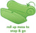 Green Sprouts Snap + Go® Easy-wear Long Sleeve Bib - Green Safari