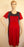 Sofi Co Dress - Navy Blue/Red S