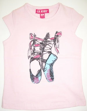 CR KIDS Triangle Sleeve Top With Ballet