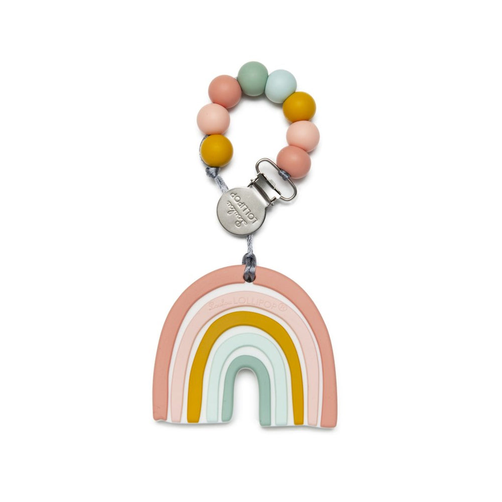 Loulou Lollipop Silicone Teether Set - Pastel Rainbow