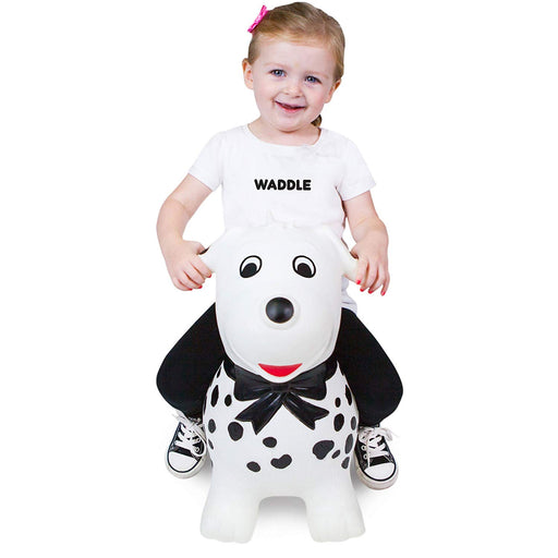 Waddle Spots Bouncy Dog White/Black
