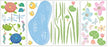 RoomMates Hoppy Pond Peel and Stick Wall Decals RMK1123SCS