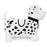 Waddle Spots Bouncy Dog White/Black