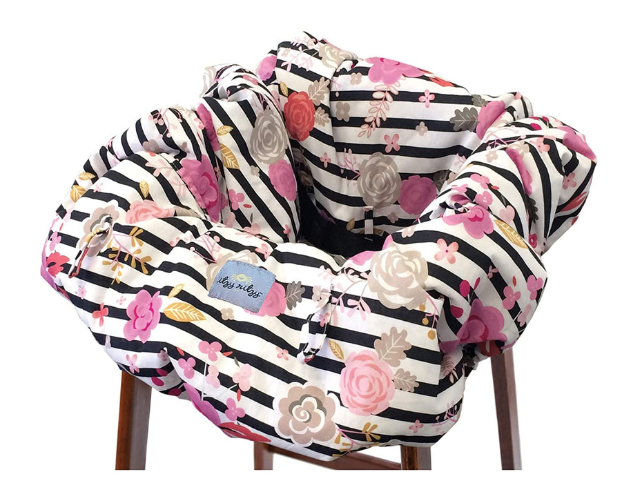 Itzy Ritzy Shopping Cart &High Chair Cover - Floral Stripe