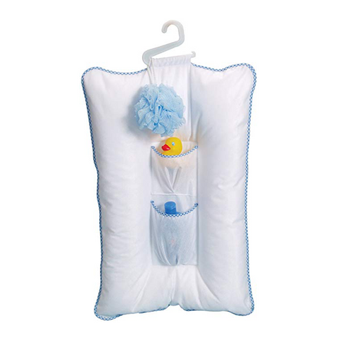 Leachco Comfy Caddy Baby Bather and Shower Caddy - White/Blue
