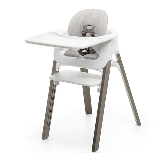 Stokke Steps High Chair Bundle Complete Hazy with White Seat Baby Set Tray