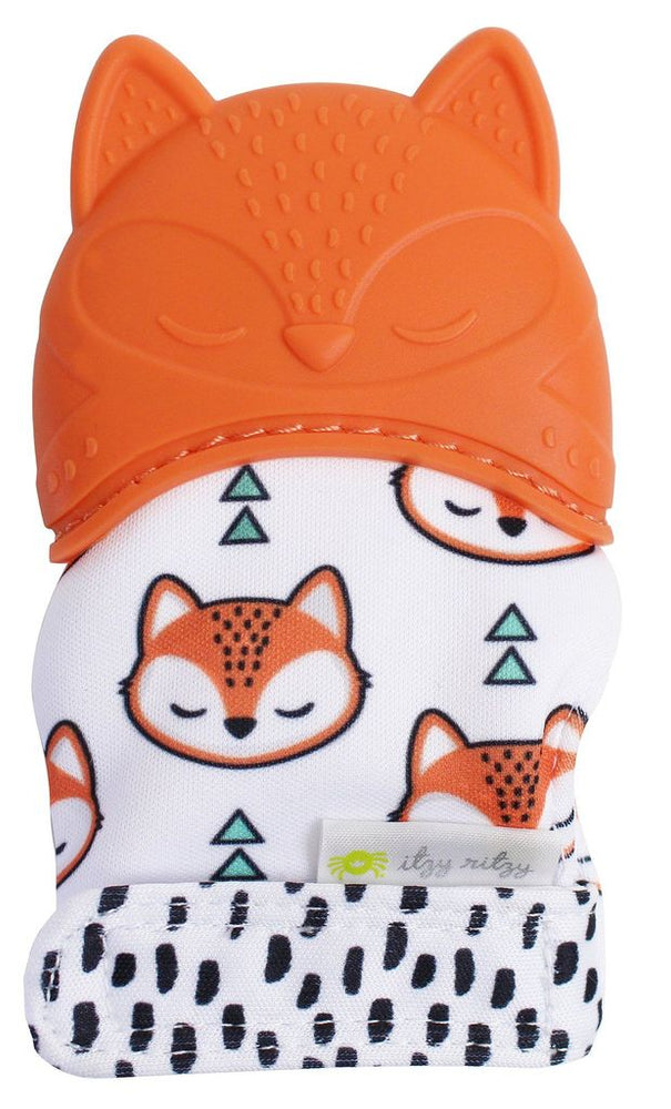 Itzy Ritzy Silicone Teething Mitts - Fox