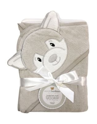 Piccolo Bambino Hooded Bath Towel Grey PB2027-1UN