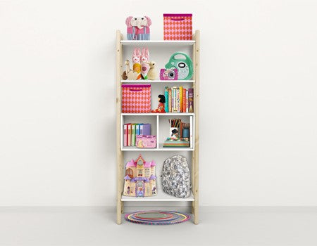 FLEXA Maxi A 3Shelves & 1Bookcase Clear Lacq. 81-26504-80 (Markham In store pick-up Only)