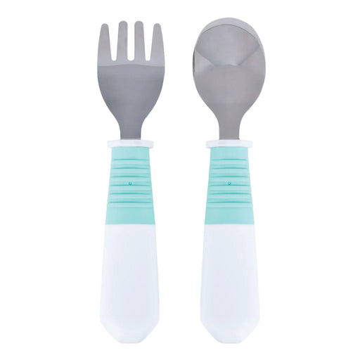 Tiny Twinkle Stainless Steel Fork & Spoon Set - Mint
