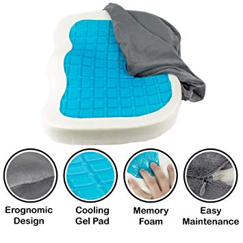 Best in Rest Orthopedic Seat Cushion Grey/Blue